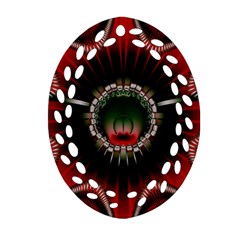 Abstract Abstract Art Artwork Star Ornament (oval Filigree) by Pakrebo