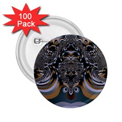 Fractal Art Artwork Design 2 25  Buttons (100 Pack)  by Pakrebo