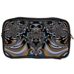 Fractal Art Artwork Design Toiletries Bag (two Sides) by Pakrebo