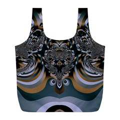 Fractal Art Artwork Design Full Print Recycle Bag (l)