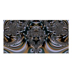 Fractal Art Artwork Design Satin Shawl by Pakrebo