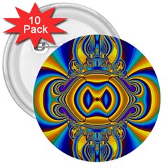 Design Color Colourful Decoration 3  Buttons (10 Pack)  by Pakrebo