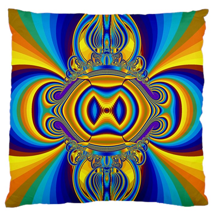 Design Color Colourful Decoration Large Flano Cushion Case (Two Sides)