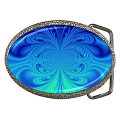 Digital Arts Fractals Futuristic Blue Magenta Belt Buckles by Pakrebo