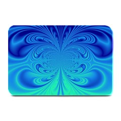 Digital Arts Fractals Futuristic Blue Magenta Plate Mats by Pakrebo