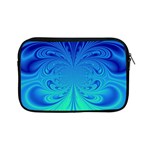 Digital Arts Fractals Futuristic Blue Magenta Apple iPad Mini Zipper Cases Front