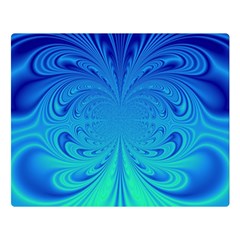 Digital Arts Fractals Futuristic Blue Magenta Double Sided Flano Blanket (large)  by Pakrebo