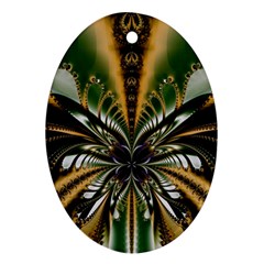 Abstract Art Artwork Fractal Design Pattern Art Ornament (oval) by Pakrebo