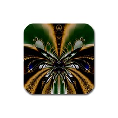 Abstract Art Artwork Fractal Design Pattern Art Rubber Square Coaster (4 Pack) 