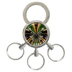 Abstract Art Artwork Fractal Design Pattern Art 3-ring Key Chain