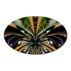 Abstract Art Artwork Fractal Design Pattern Art Oval Magnet