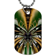 Abstract Art Artwork Fractal Design Pattern Art Dog Tag (one Side) by Pakrebo