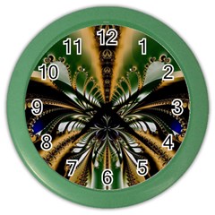 Abstract Art Artwork Fractal Design Pattern Art Color Wall Clock by Pakrebo