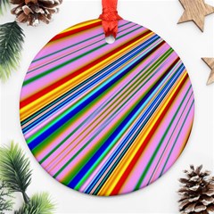 Background Colors Colorful Design Ornament (round) by Pakrebo