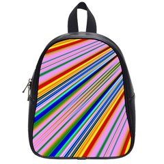 Background Colors Colorful Design School Bag (small)