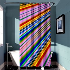 Background Colors Colorful Design Shower Curtain 36  X 72  (stall)  by Pakrebo