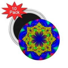 Digital Art Fractal Artwork Flower 2 25  Magnets (10 Pack)  by Pakrebo