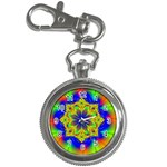 Digital Art Fractal Artwork Flower Key Chain Watches Front