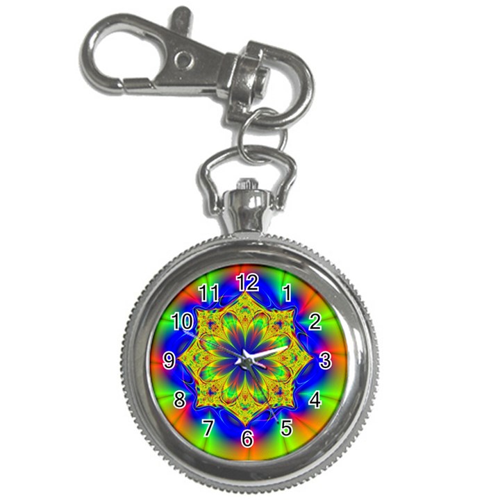 Digital Art Fractal Artwork Flower Key Chain Watches