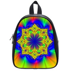 Digital Art Fractal Artwork Flower School Bag (small)