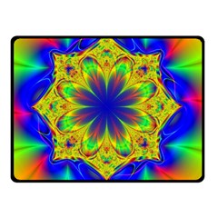 Digital Art Fractal Artwork Flower Fleece Blanket (small) by Pakrebo