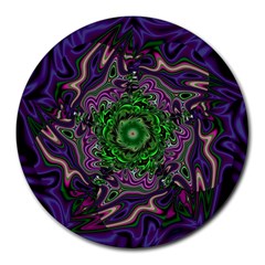 Digital Art Artwork Fractal Pattern Round Mousepads