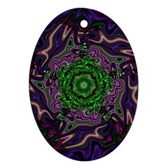 Digital Art Artwork Fractal Pattern Ornament (Oval)