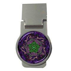 Digital Art Artwork Fractal Pattern Money Clips (Round) 