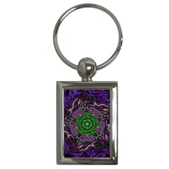 Digital Art Artwork Fractal Pattern Key Chain (Rectangle)