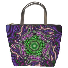 Digital Art Artwork Fractal Pattern Bucket Bag