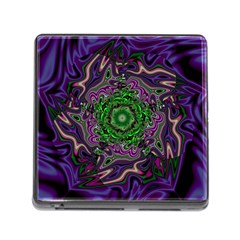 Digital Art Artwork Fractal Pattern Memory Card Reader (Square 5 Slot)