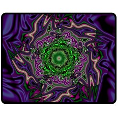 Digital Art Artwork Fractal Pattern Double Sided Fleece Blanket (Medium) 