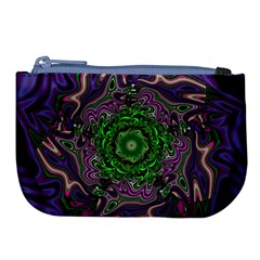 Digital Art Artwork Fractal Pattern Large Coin Purse