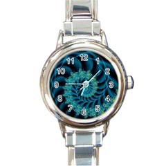 Art Artwork Fractal Digital Art Round Italian Charm Watch