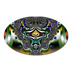 Fractal Art Artwork Design Oval Magnet