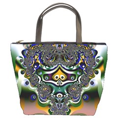 Fractal Art Artwork Design Bucket Bag by Pakrebo