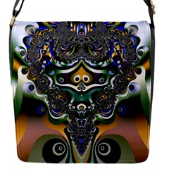 Fractal Art Artwork Design Flap Closure Messenger Bag (s) by Pakrebo