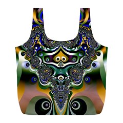 Fractal Art Artwork Design Full Print Recycle Bag (l) by Pakrebo