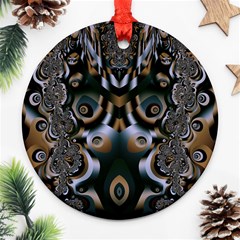 Fractal Art Artwork Design Ornament (round) by Pakrebo