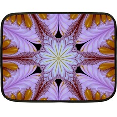 Abstract Flower Artwork Art Double Sided Fleece Blanket (mini)  by Pakrebo