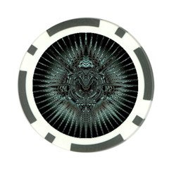 Abstract Art Fractal Artwork Poker Chip Card Guard by Pakrebo