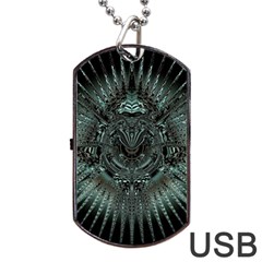 Abstract Art Fractal Artwork Dog Tag Usb Flash (one Side) by Pakrebo