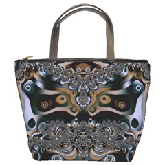 Fractal Art Artwork Design Bucket Bag by Pakrebo