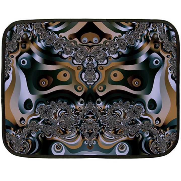 Fractal Art Artwork Design Double Sided Fleece Blanket (Mini) 