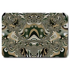 Fractal Art Artwork Design Large Doormat  by Pakrebo