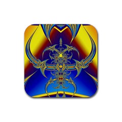 Abstract Art Design Digital Art Rubber Coaster (square) 