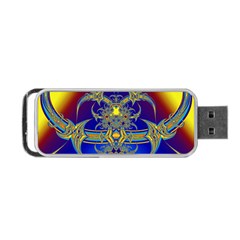 Abstract Art Design Digital Art Portable Usb Flash (one Side) by Pakrebo