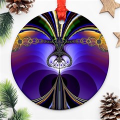 Abstract Art Artwork Fractal Design Pattern Ornament (round) by Pakrebo