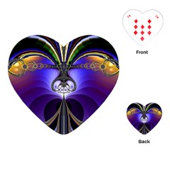 Abstract Art Artwork Fractal Design Pattern Playing Cards Single Design (heart) by Pakrebo