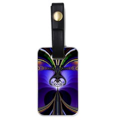 Abstract Art Artwork Fractal Design Pattern Luggage Tag (one Side) by Pakrebo